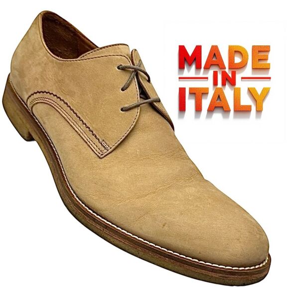 Monte Rosso Men's Plain toe Leather Oxford Shoes Size 10 Medium Made Italy Used - Picture 2 of 8